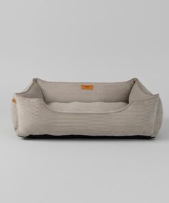 Chester & Lee | Fancy Corduroy Sleeper Dog Bed Taupe