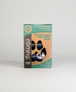 Compostable Plant-Based Poop Bags + Bamboo Dispenser