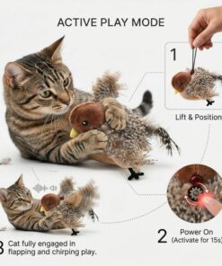 Alternative view of Flapping Bird Interactive Cat Toy