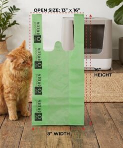 Green Cat Litter Bags