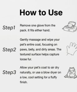 Alternative view of Waterless Pet Cleaning Grooming Gloves