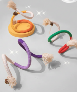 Bead Braided Rope Cat Toy